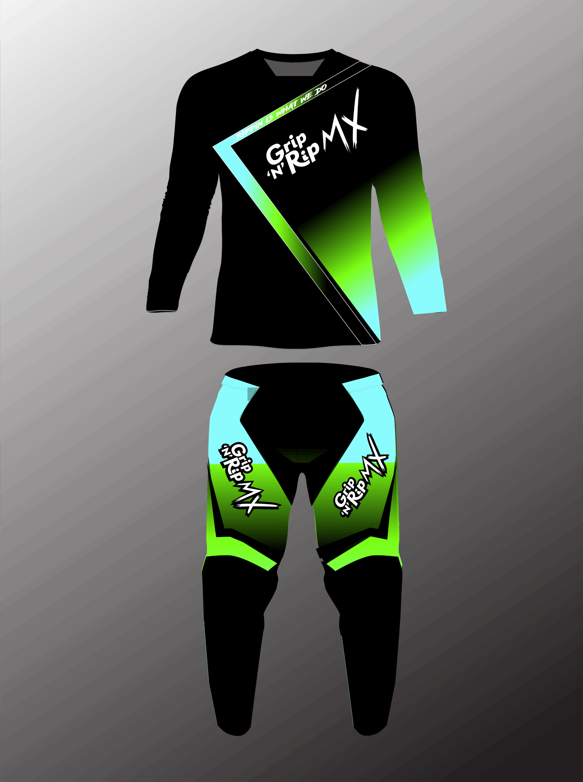 RIPPIN IS WHAT WE DO GREEN KIT (CUSTOM)