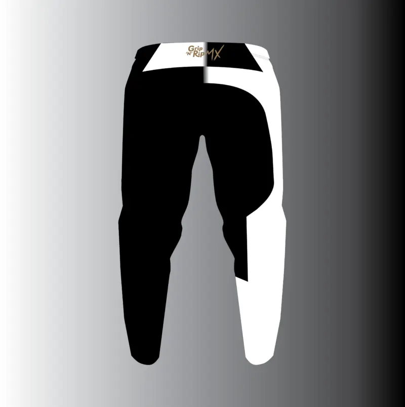 The Split-Black/White/Gold Pant