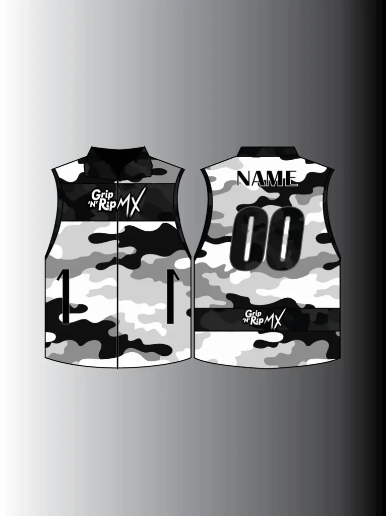 2026 Camo Le Black/White Vest