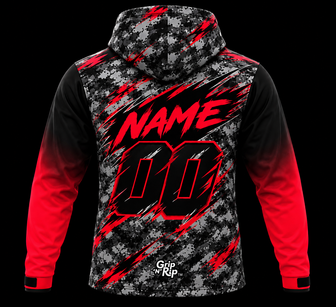 2027 Static Camo Red Soft Shell Jacket (Custom) - Image 3