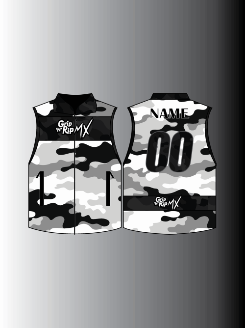 BLACK WHITE VEST