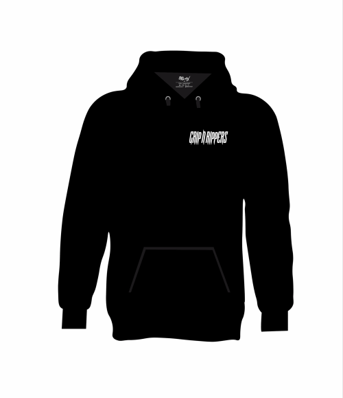 GRIP N RIPPERS HOODIE FRONT MOCKUP