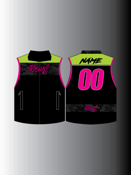 PINK GREEN VEST
