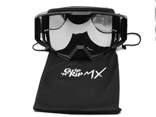 black goggle and bag